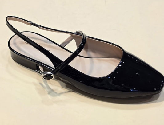 Black Patent Slingback