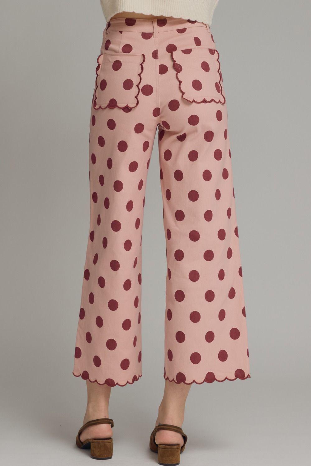 Pink polka pant