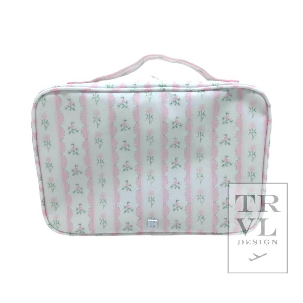 Bundle Up2 Hanging Toiletry Bag - Ribbon Floral Pink
