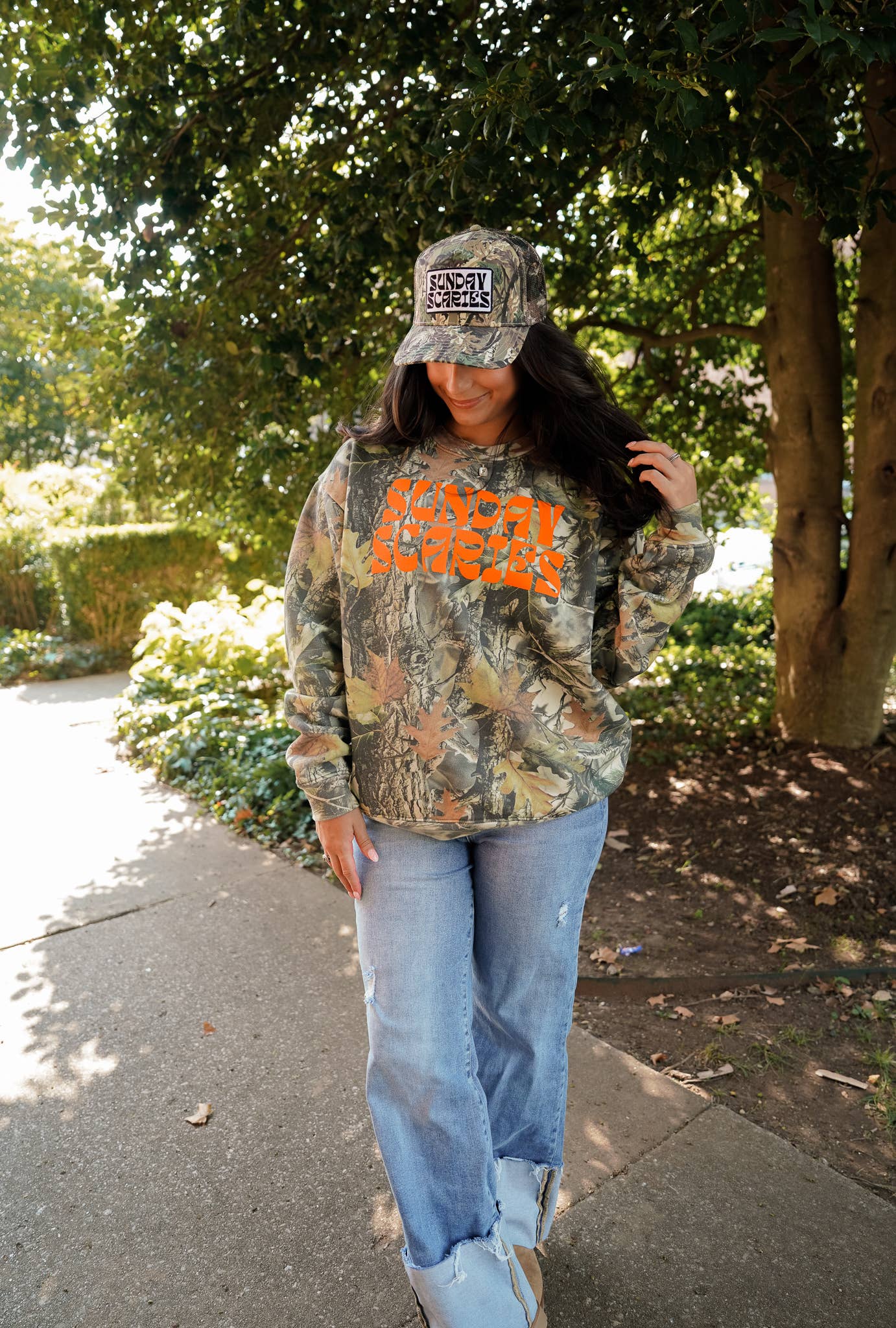 Sunday Scaries - Camo Vintage Trucker Hat