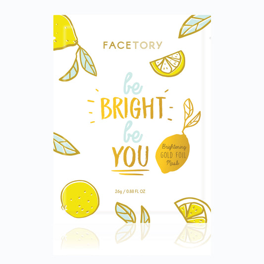 Face Mask - Korean Beauty - Gold Foil - Be Bright Be You