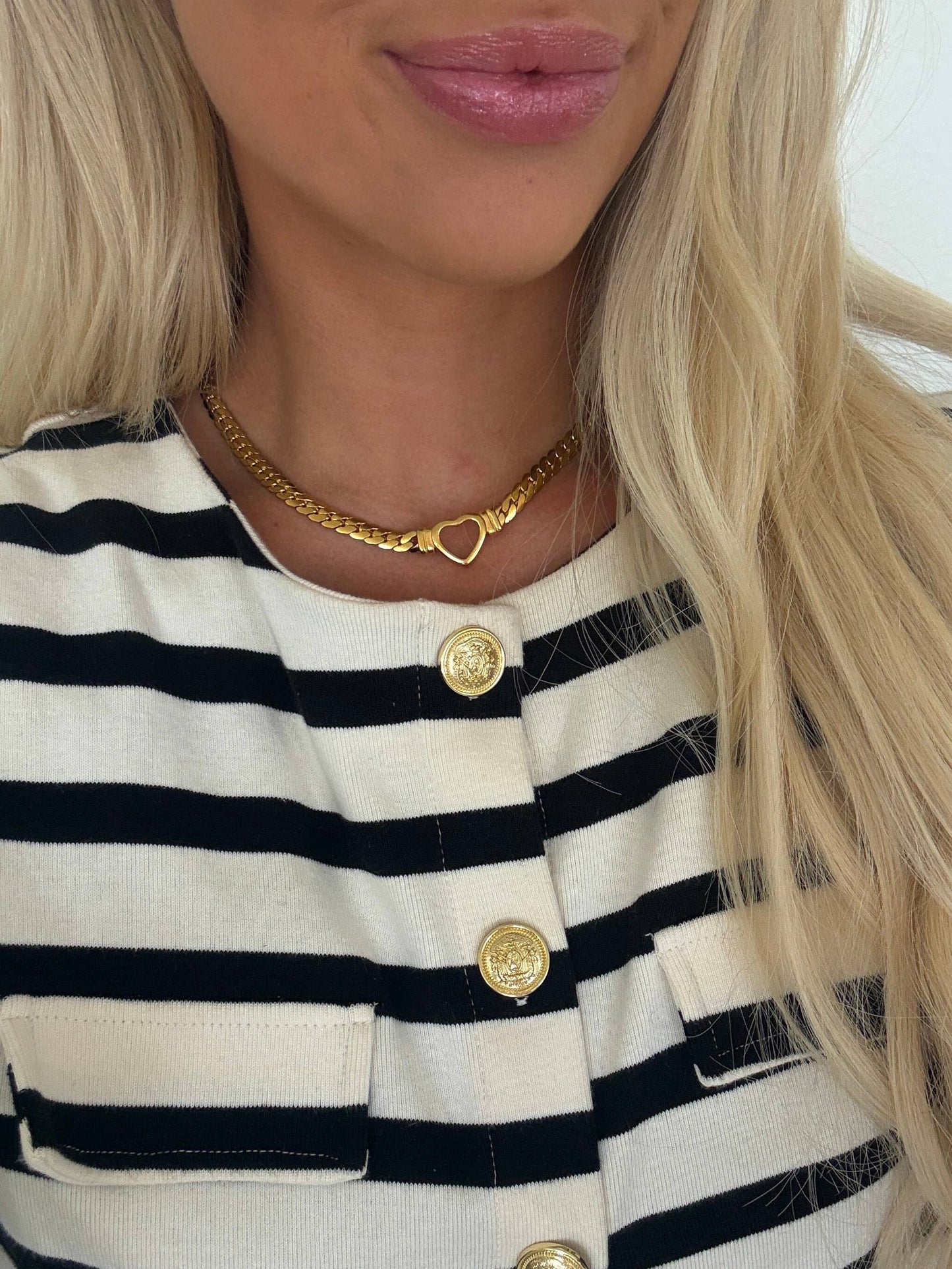 SMALL OPEN HEART NECKLACE