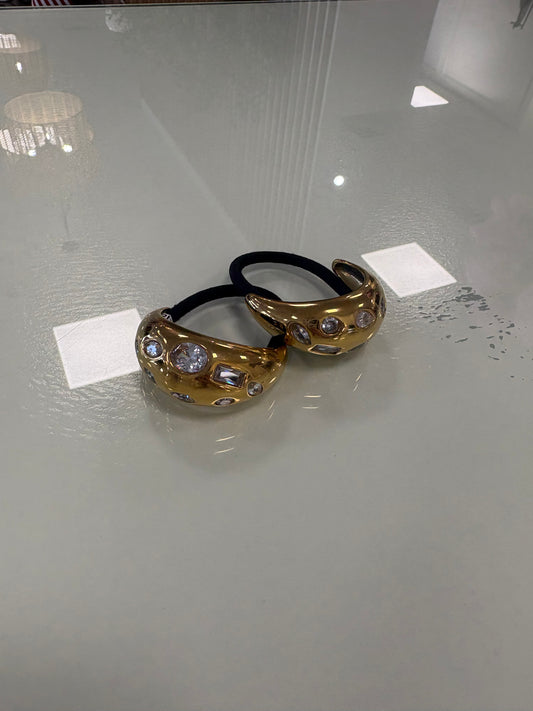 Gold ponytail holder