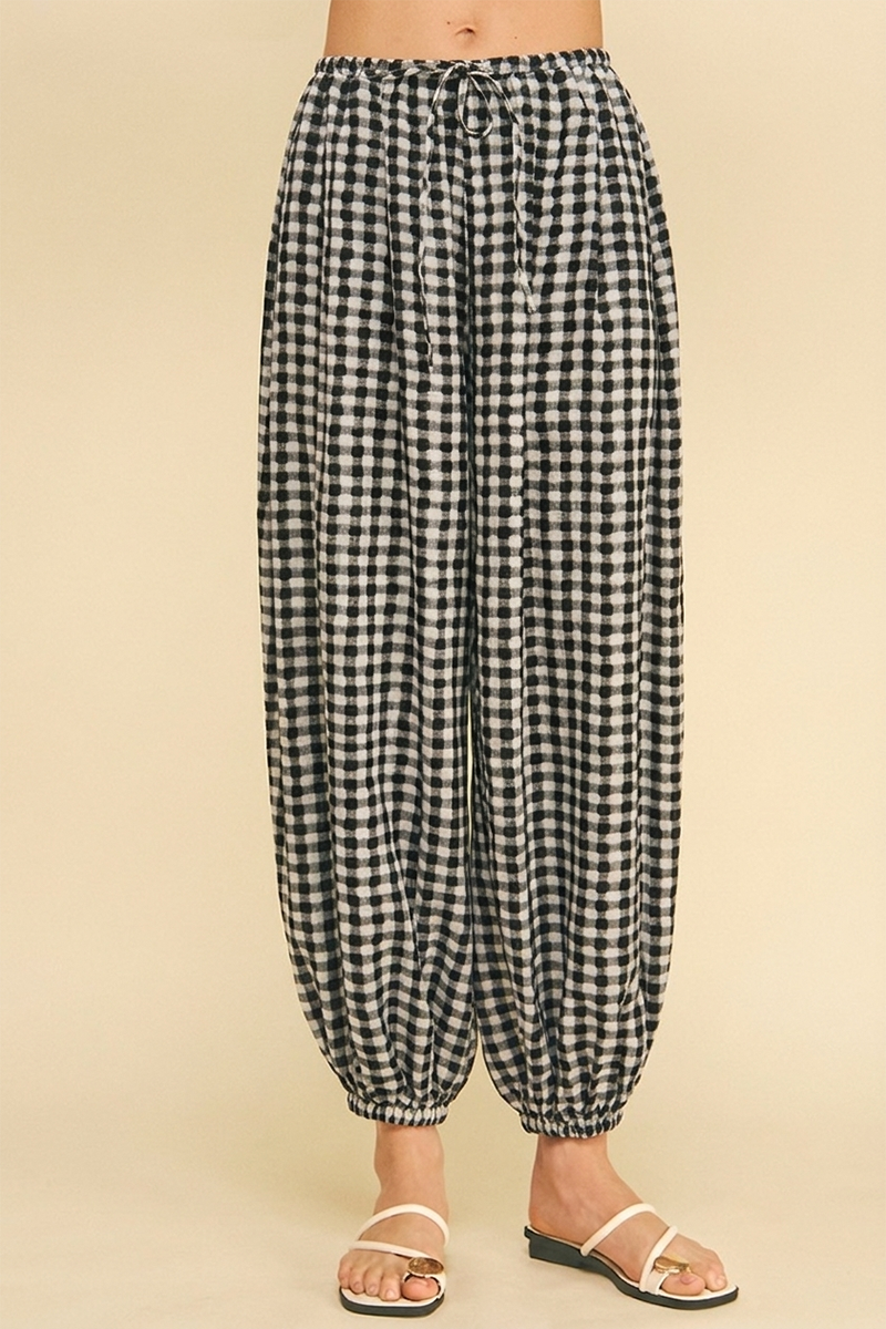 GEO DOT PRINT HAREM PANT