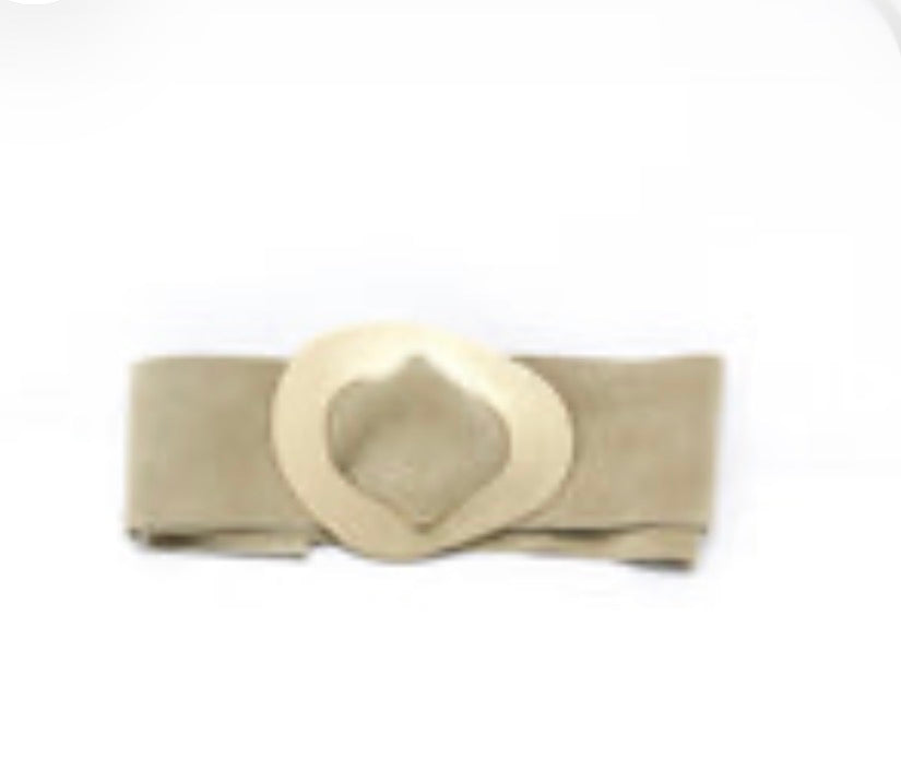 GOLD METALLIC BUCKLE BELT (4 colors)