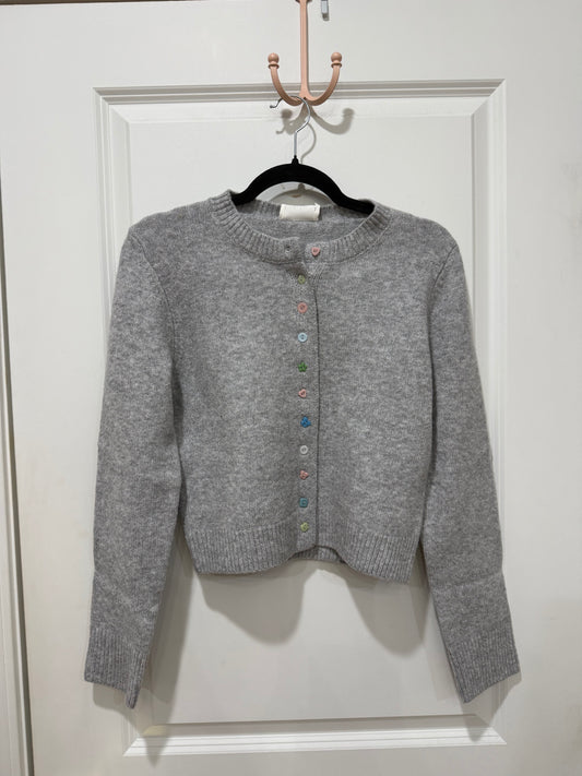 Crew Neck Multi Button Cardigan