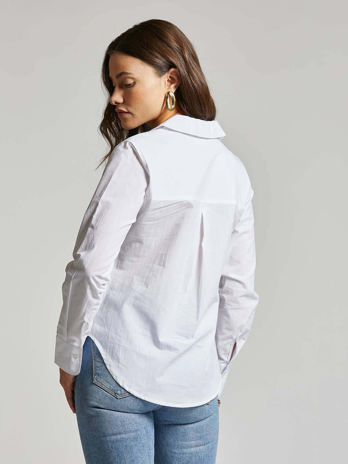 Cotton Button Up Shirt - DIONNE TOP