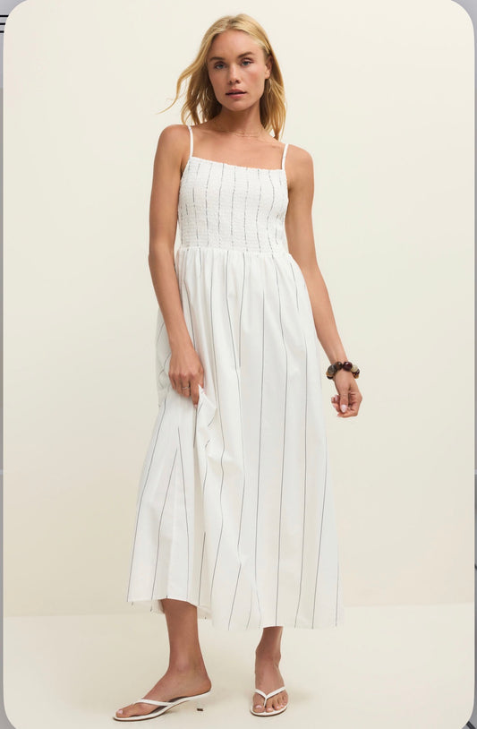 Bayside stripe midi dress ZSupply