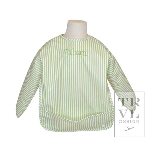 Perfect Smock Large - Pimlico Stripe Green*