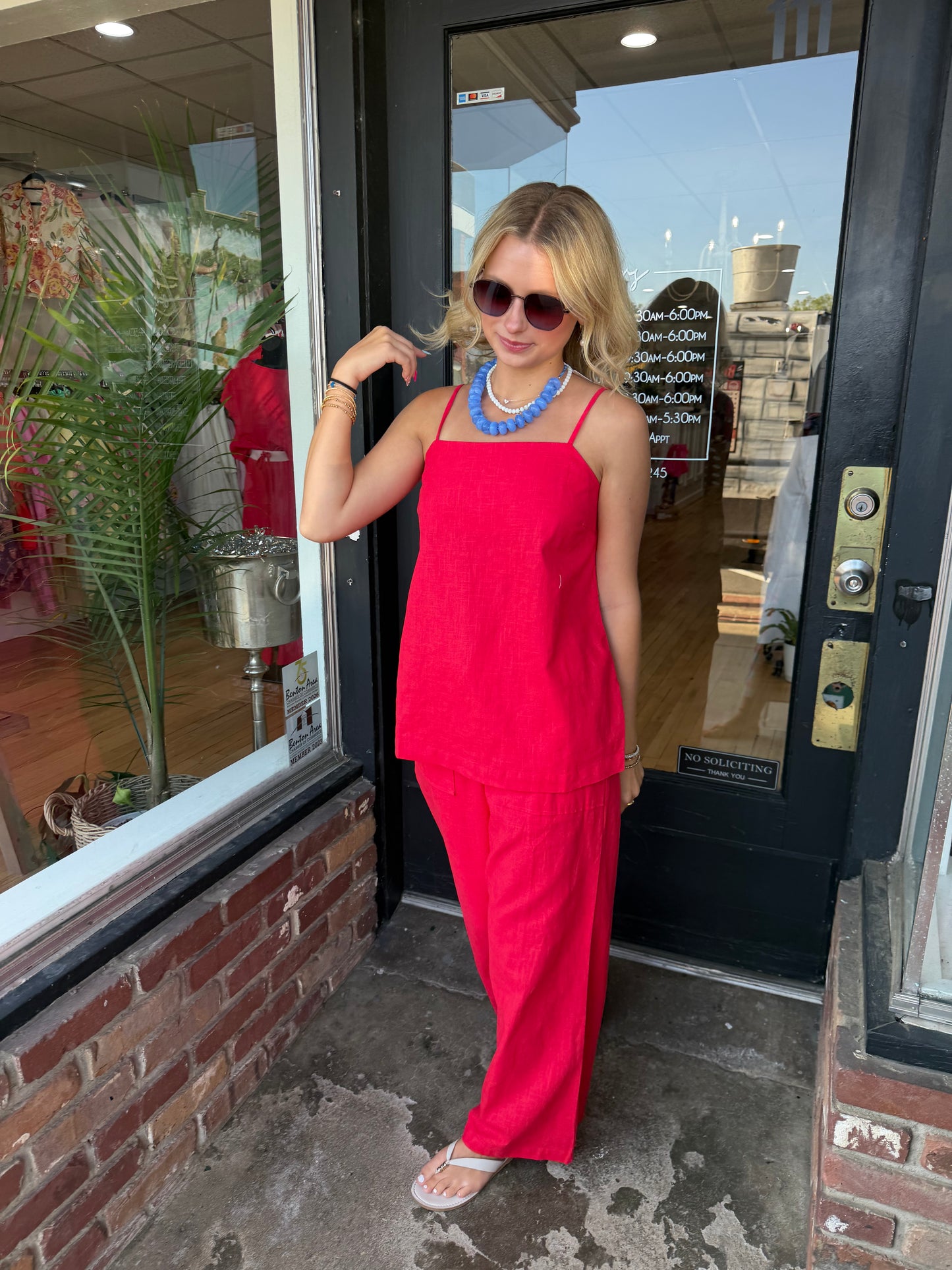 Chandler Linen Pant Set