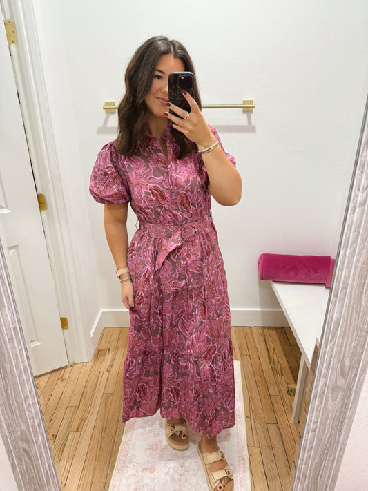 Rosy brown dress