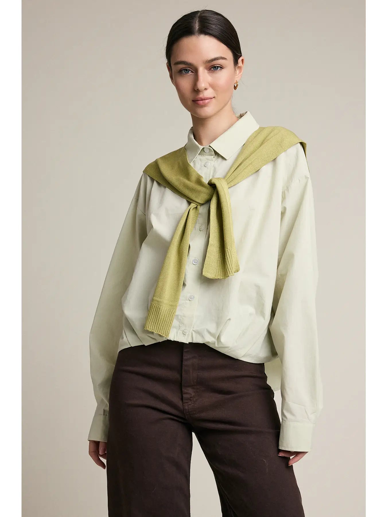 Button down/shawl set (2 colors)