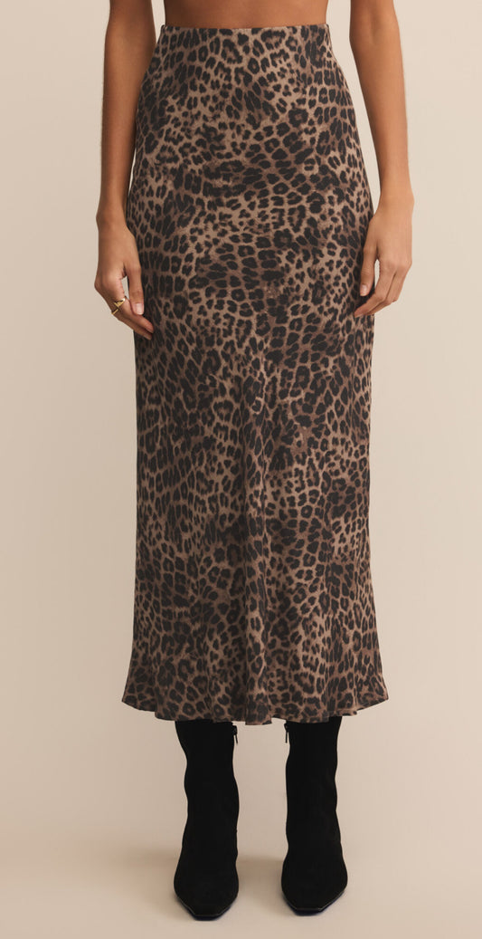 Izabel Leopard Skirt - Z Supply