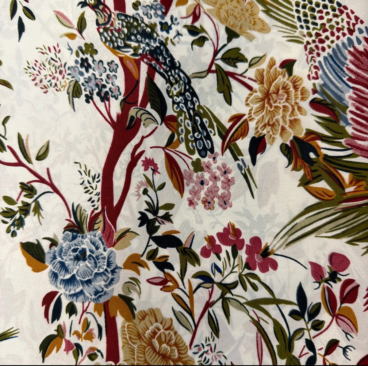 BIRD PATTERN BIG SIZE RECTANGULAR SCARF
