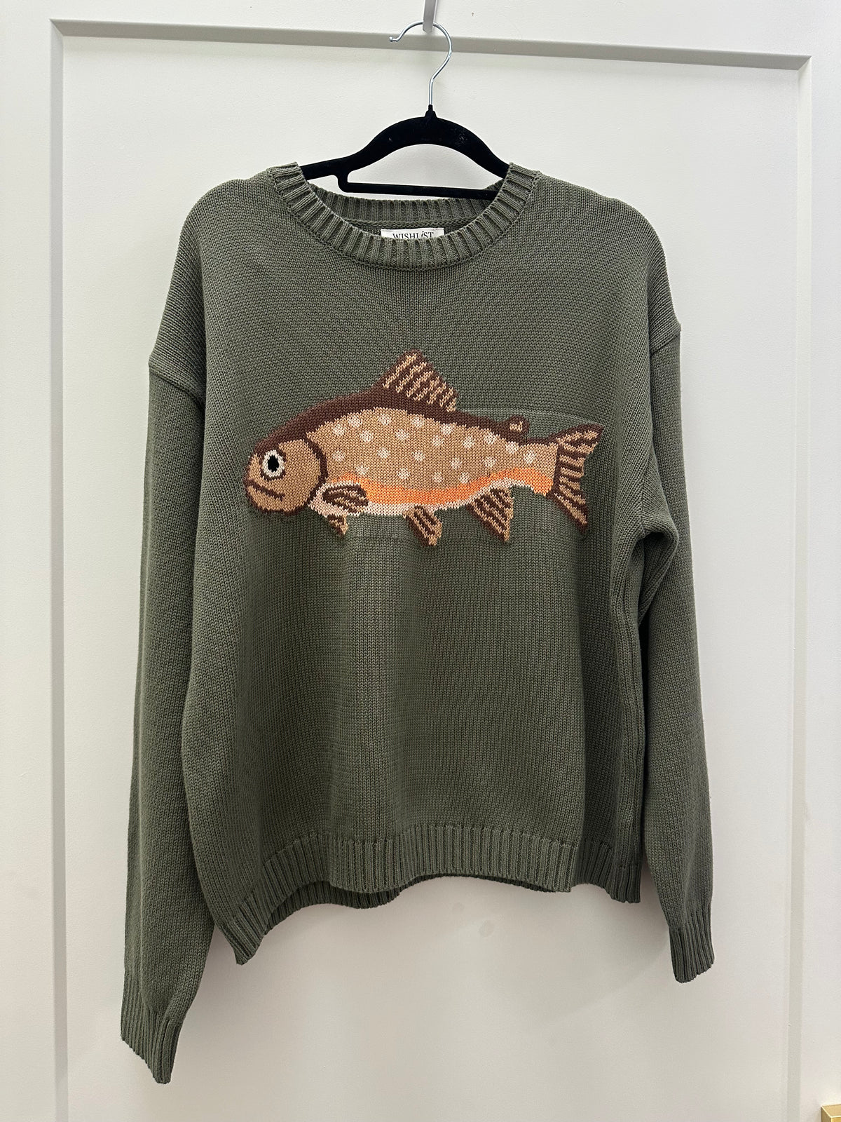 OLIVE FISH SWEATER
