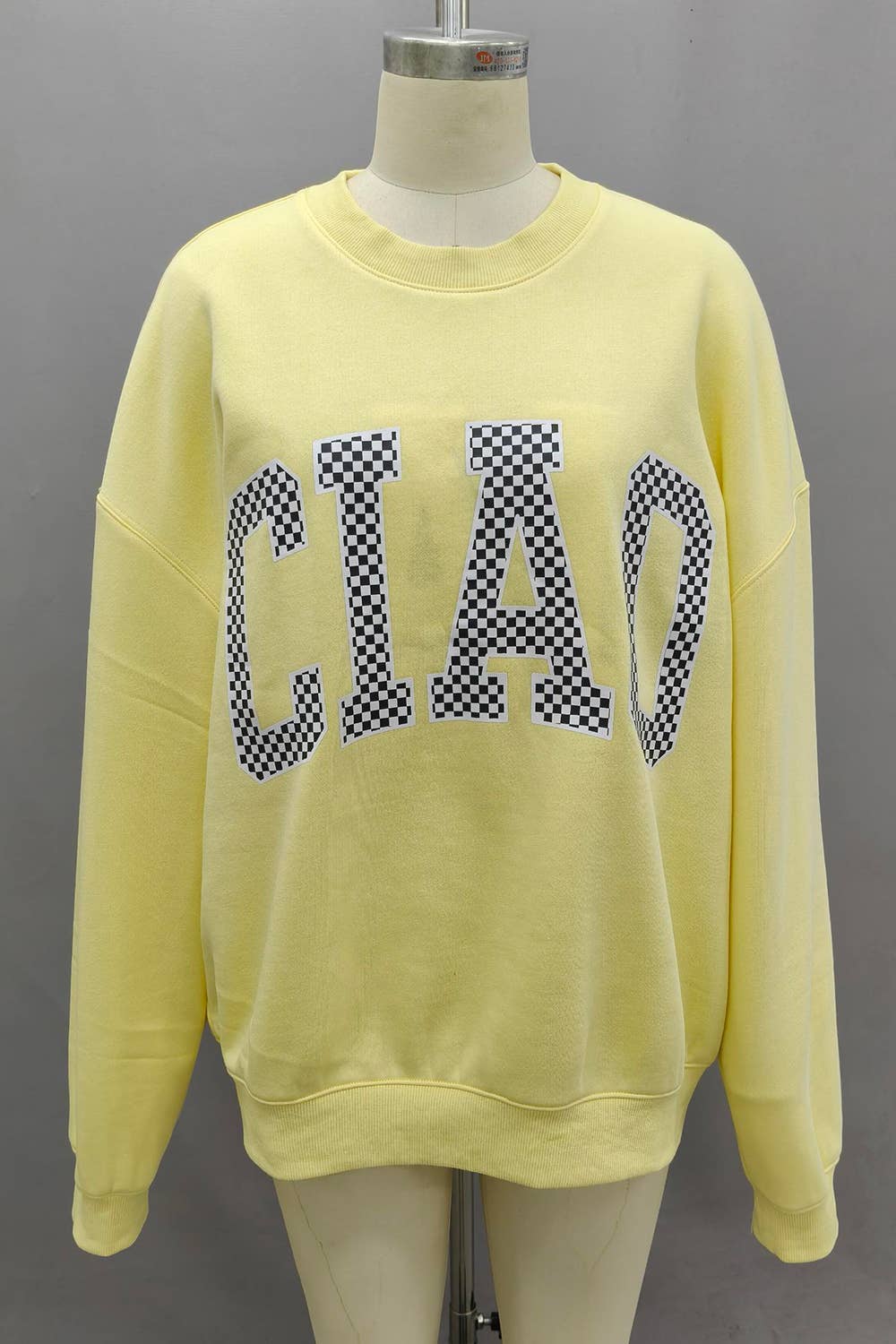 CIAO Print Reversible Mock Neck Sweatshirt
