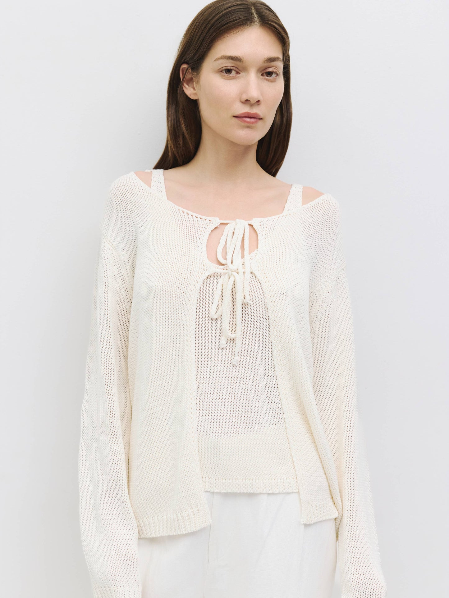 The Anais Cardigan | Front Tie Relaxed Cardigan