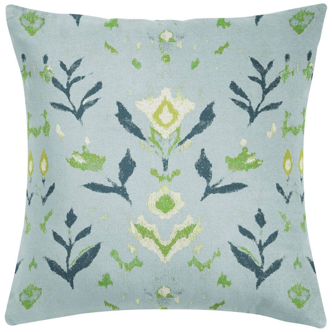 Petal Garden Navy Decorative Pillow