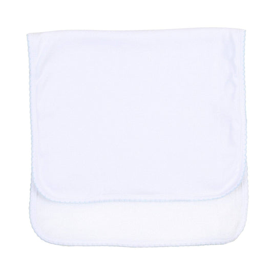Essentials Blue Trim Burp Cloth