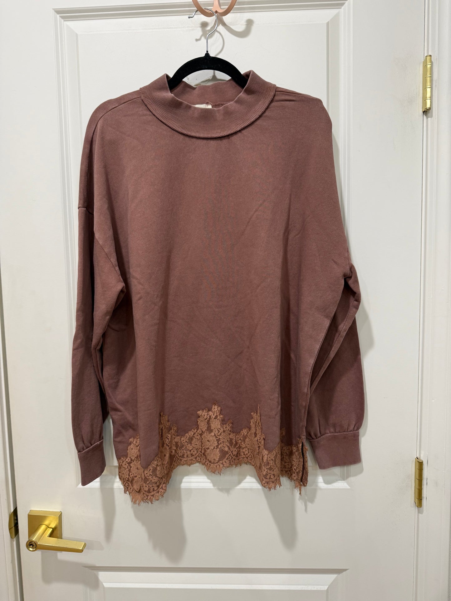 LACE HEM WASHED FRENCH Terry Set