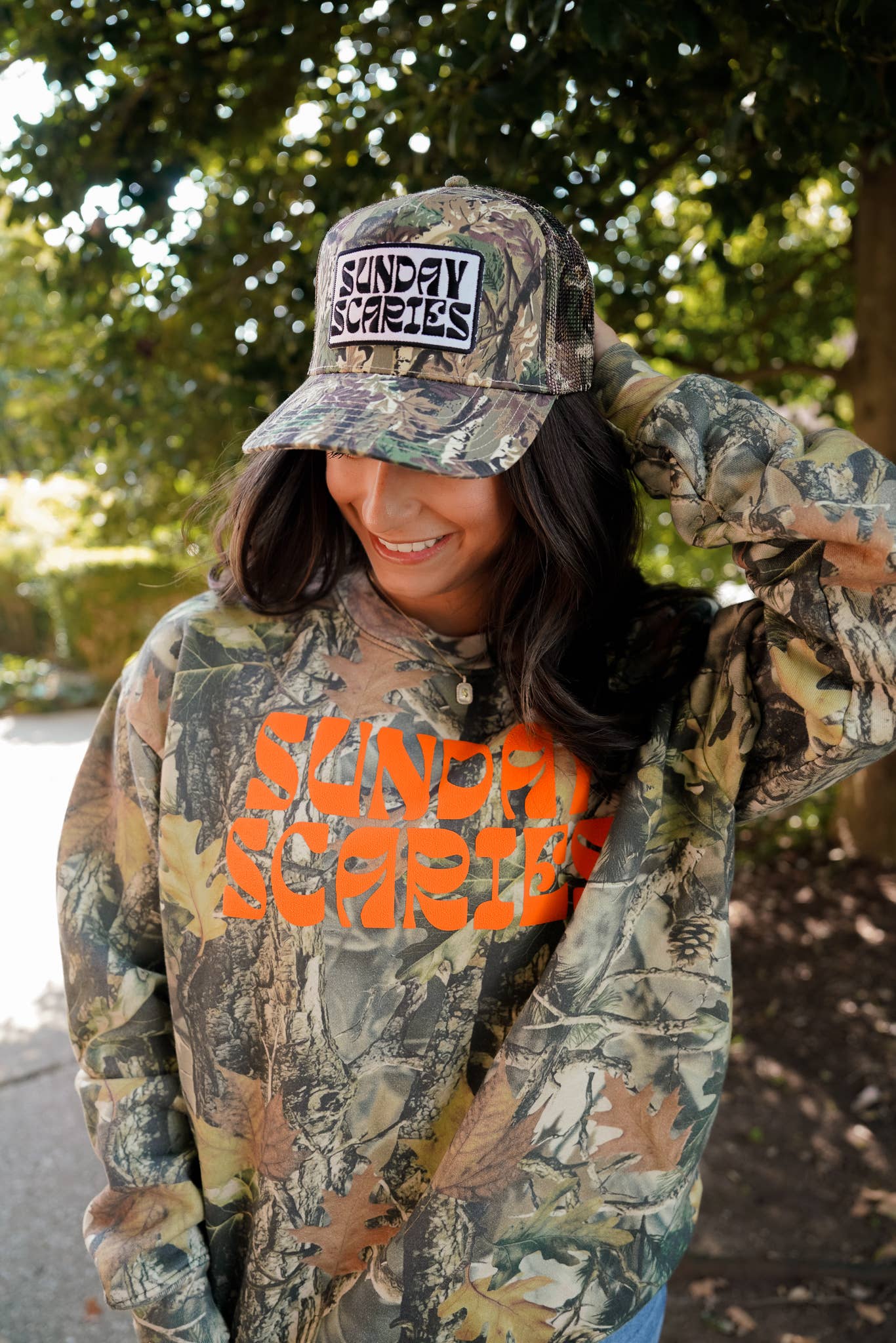 Sunday Scaries - Camo Vintage Trucker Hat