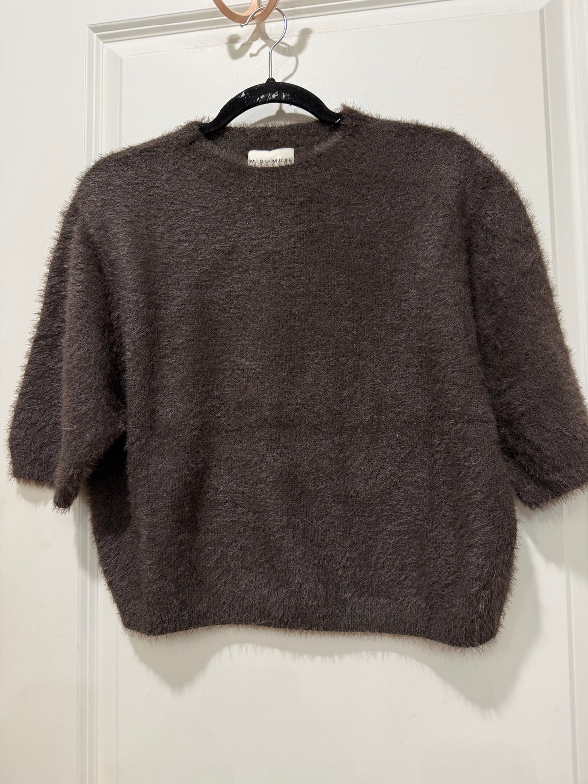 FAUX-FUR SWEATER top (2 colors)