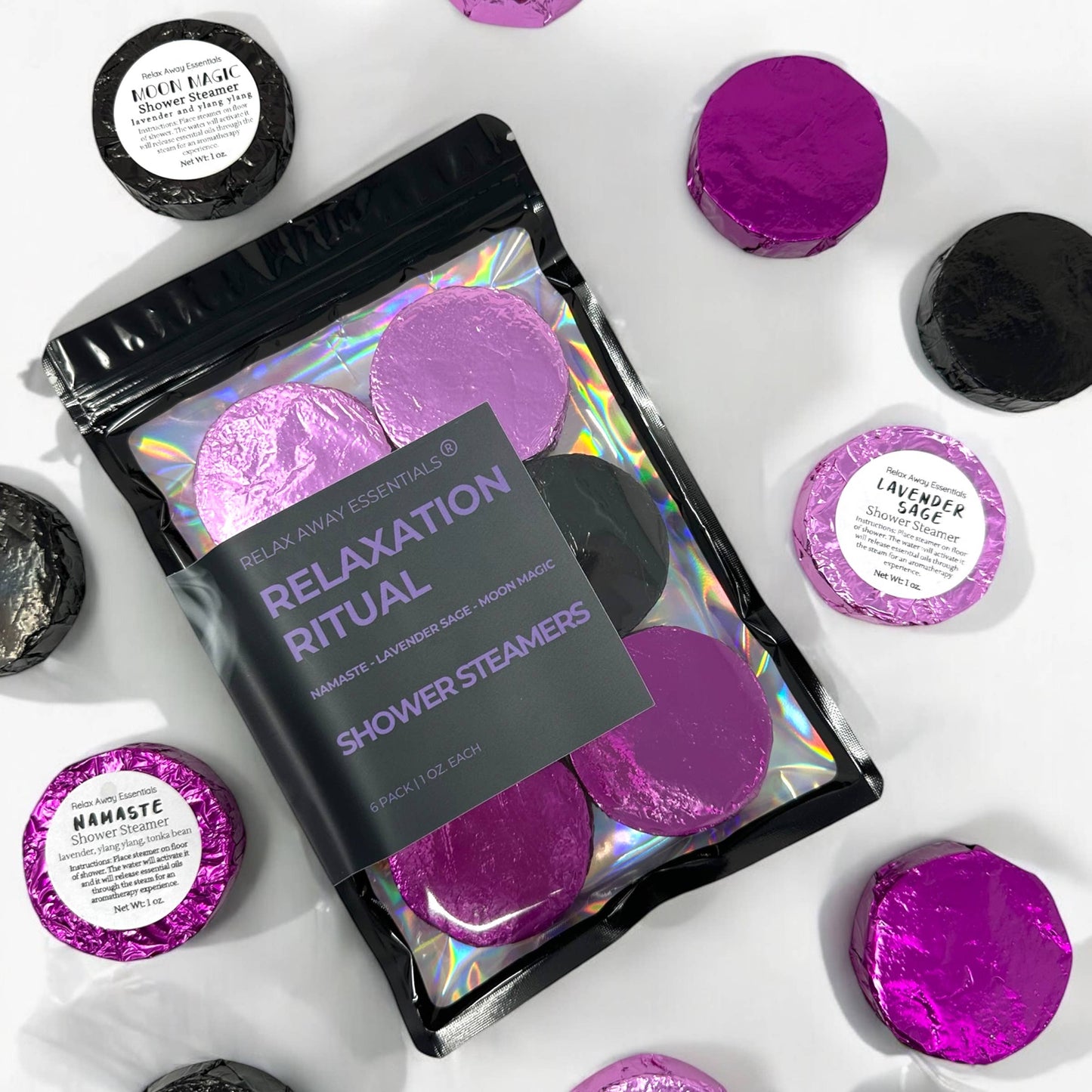 Relaxation Ritual Shower Steamers 6 Pack - Made in USA