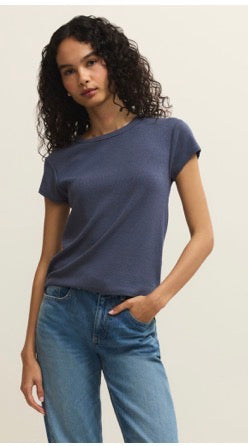 Renae Rib S/S Top Indigo -  Z Supply