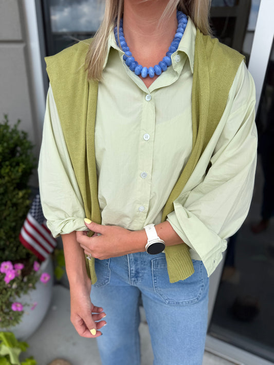 Button down/shawl set (2 colors)