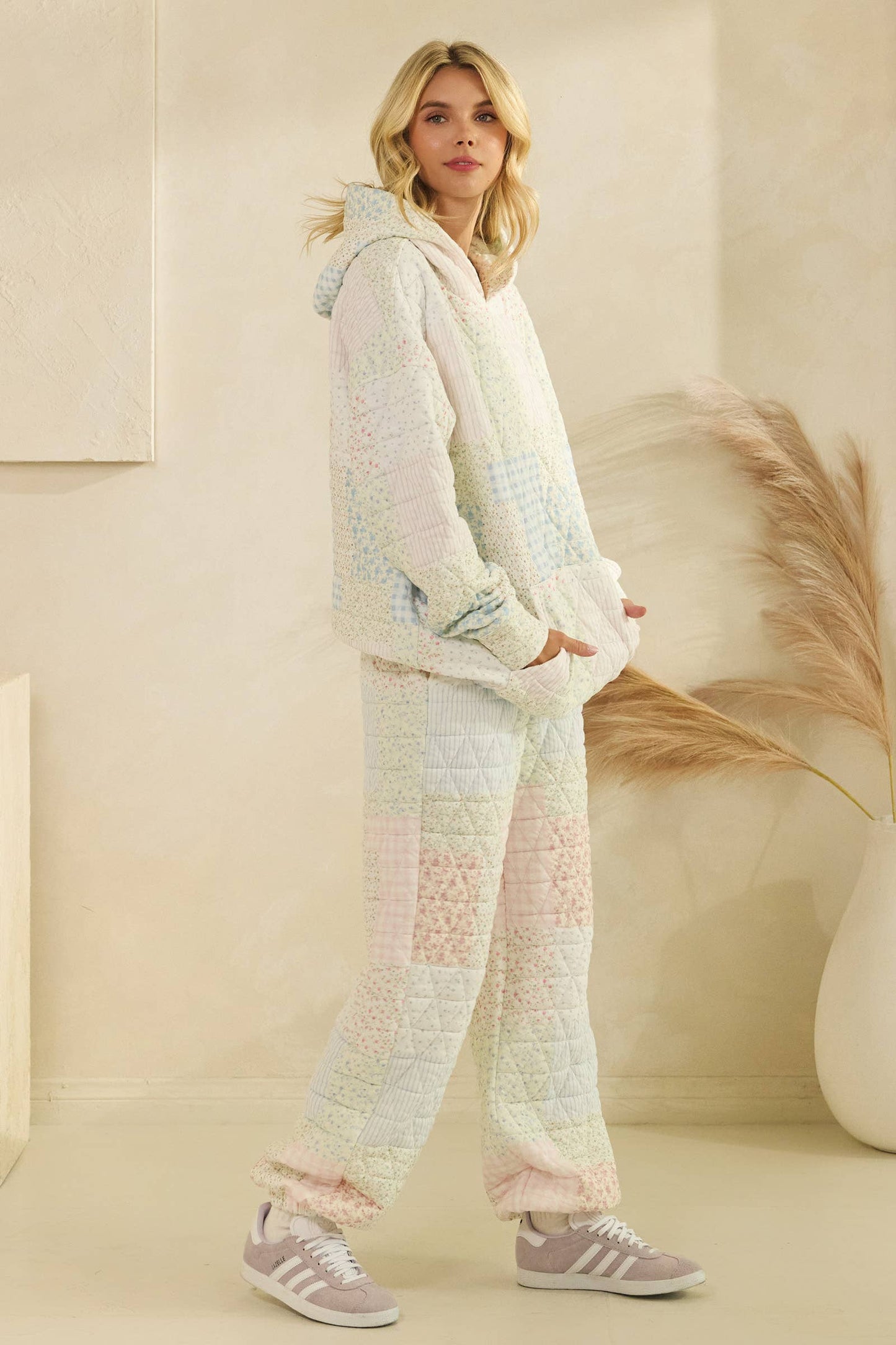 Floral textured oversized Hoodie