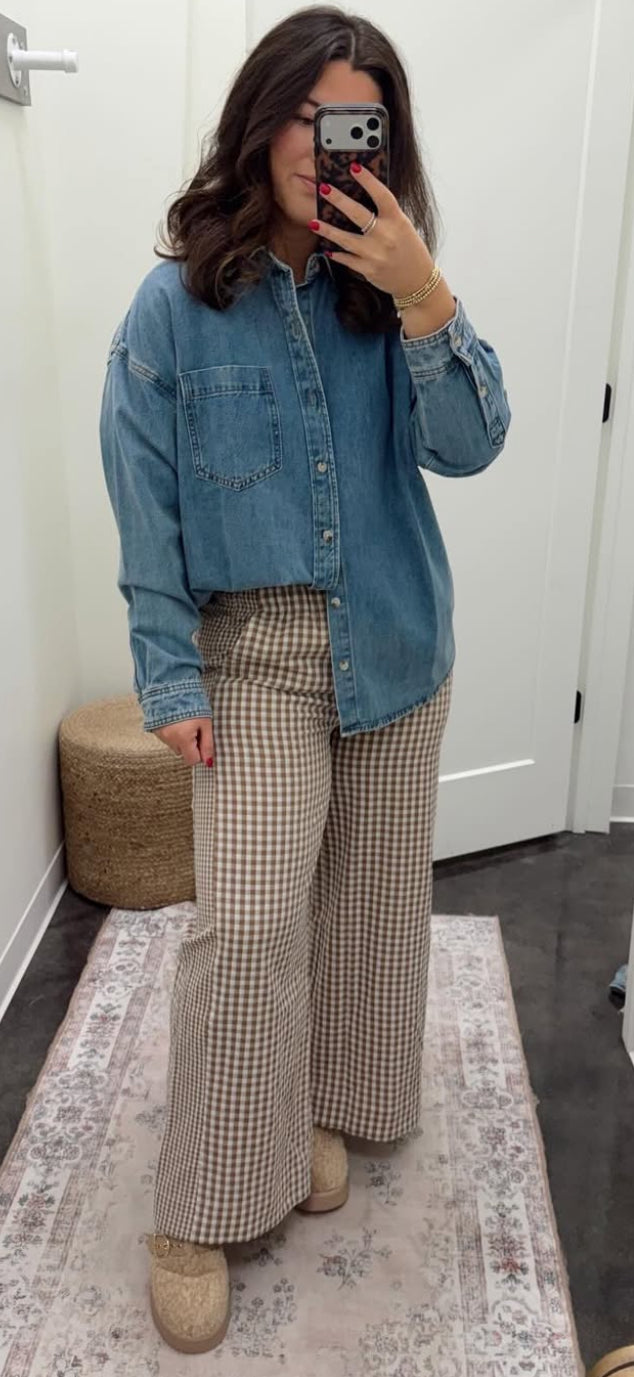 Checkerboard Seersucker Pant