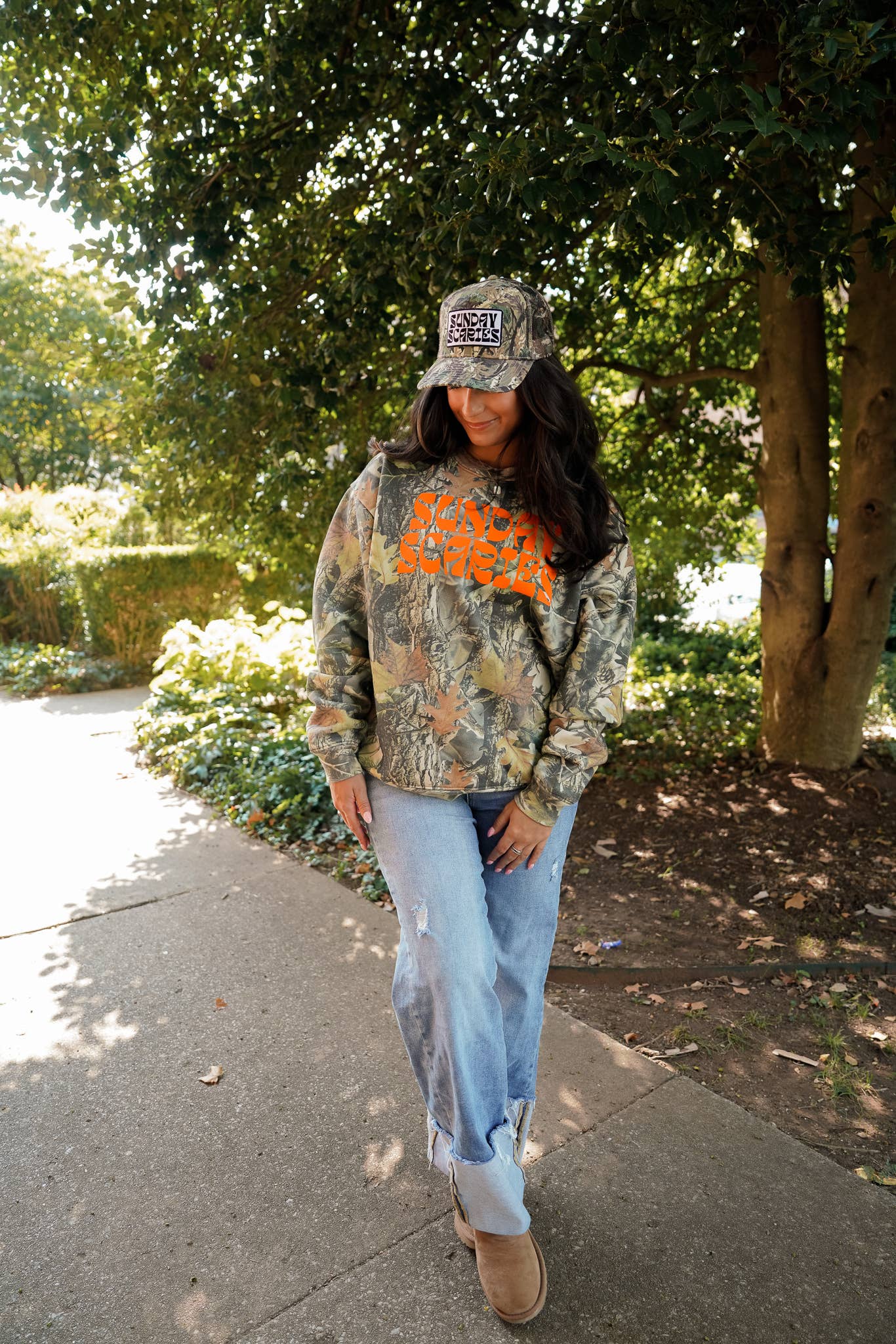 Sunday Scaries - Camo Vintage Trucker Hat