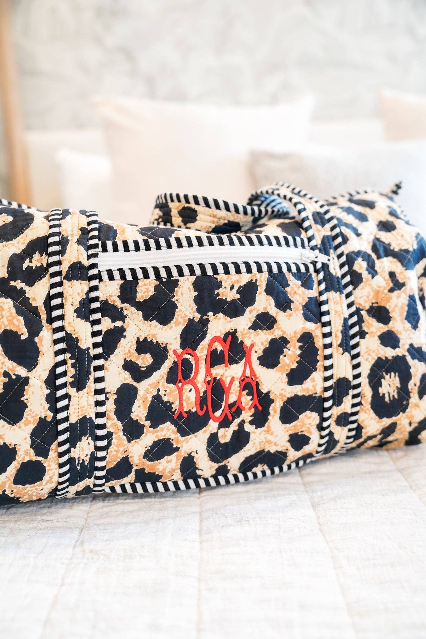 Quilted Block Print - Leopard Collection