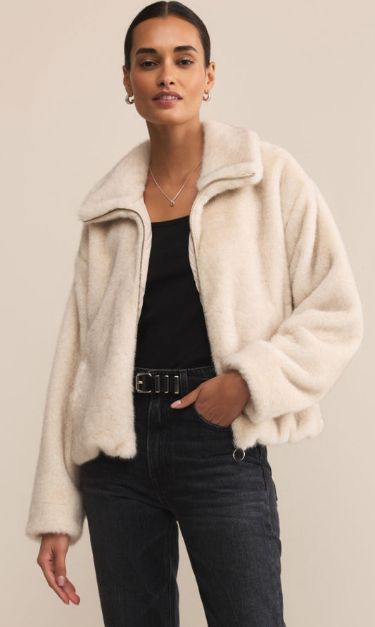Amethyst Faux Fur Jacket