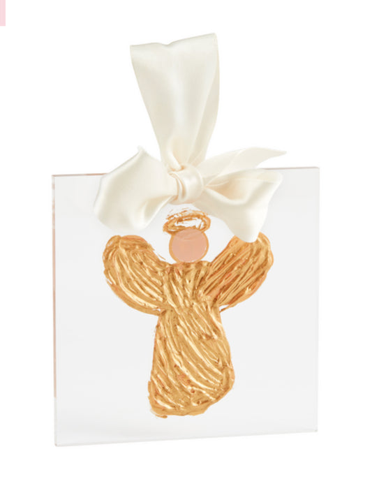 Angel GOLD ACRYLIC ORNAMENT