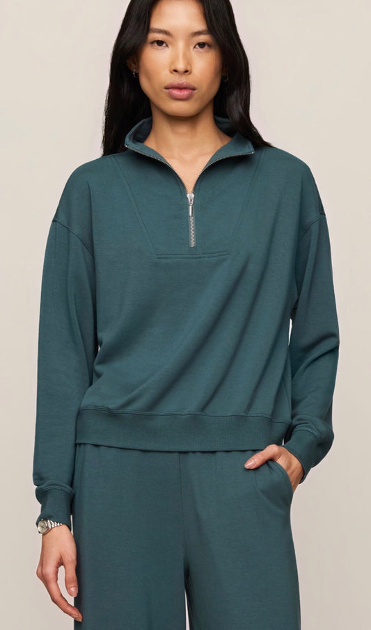Gate check modal sweatshirt emerald cove - Z Supply