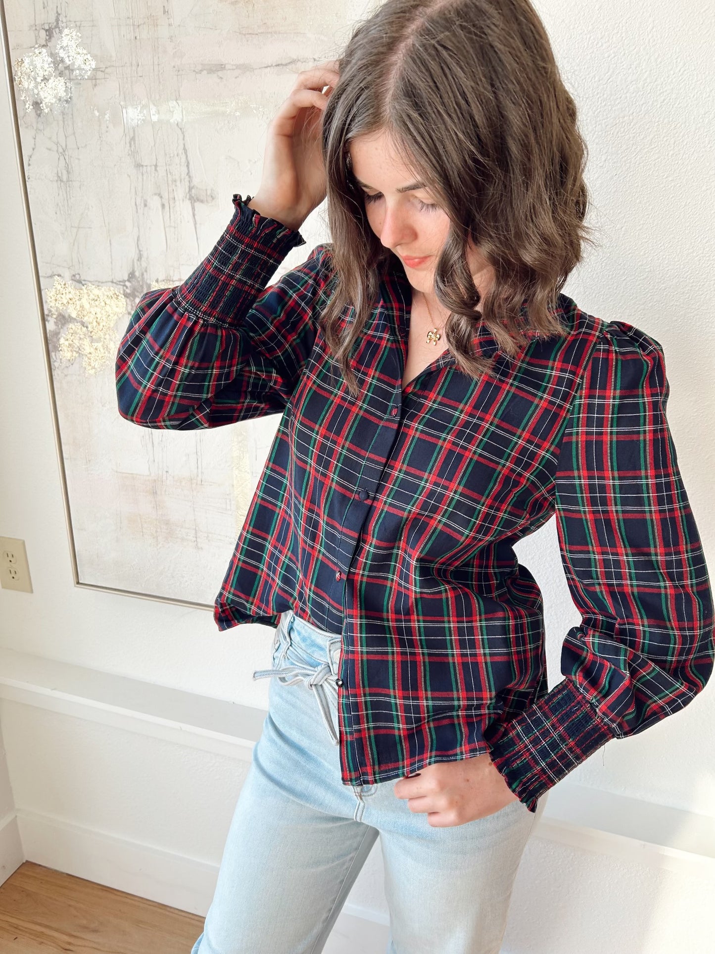 Chapman Plaid Top