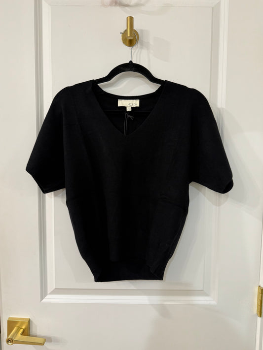 V Neck S/S Sweater