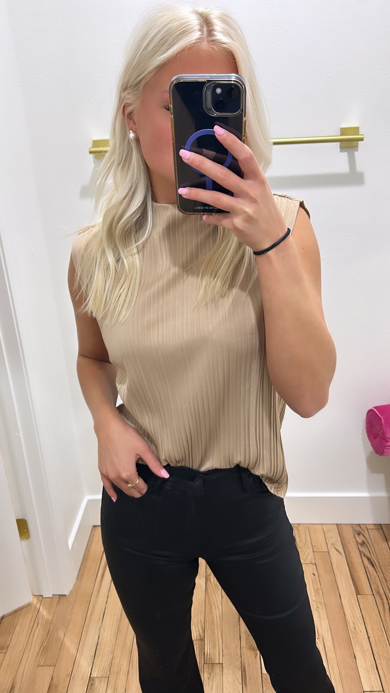 Pleated Moment Top