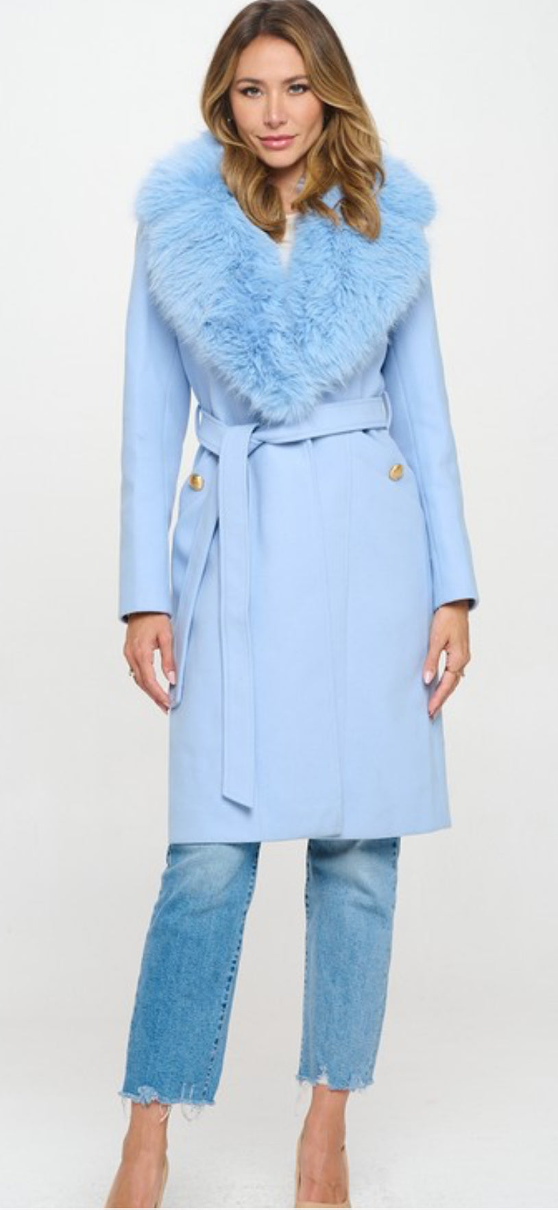 Blues Wool Coat