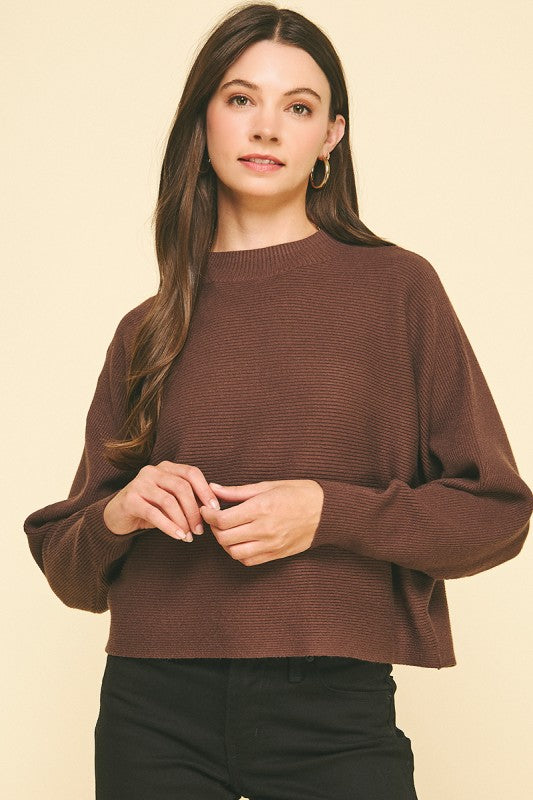 dolman sleeve sweater top (7 colors)