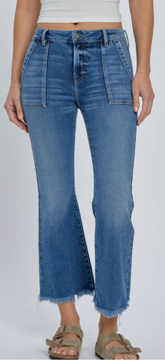 Frayed Cropped Flare