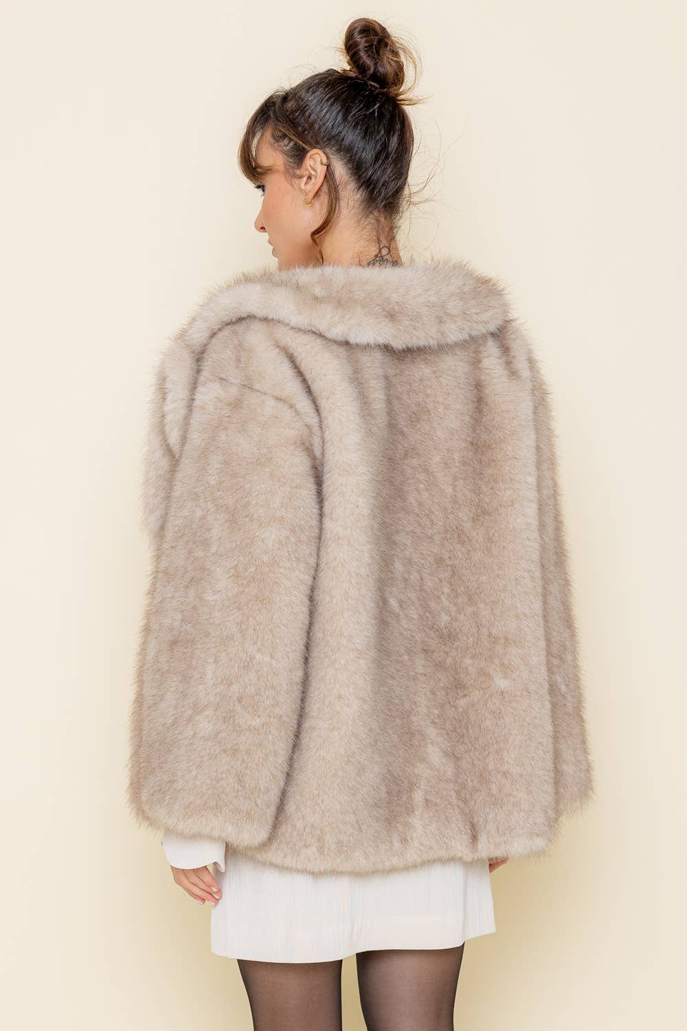 COZY CHIC COMFY DRAMATIC FAUX FUR COAT