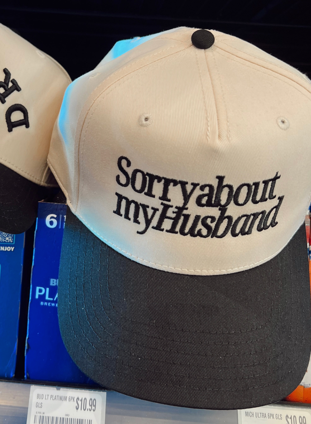 Sorry about my Husband/Wife Vintage Trucker Hat