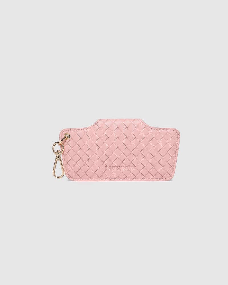 Skittle Sunglass Case - Woven Pastel Pink