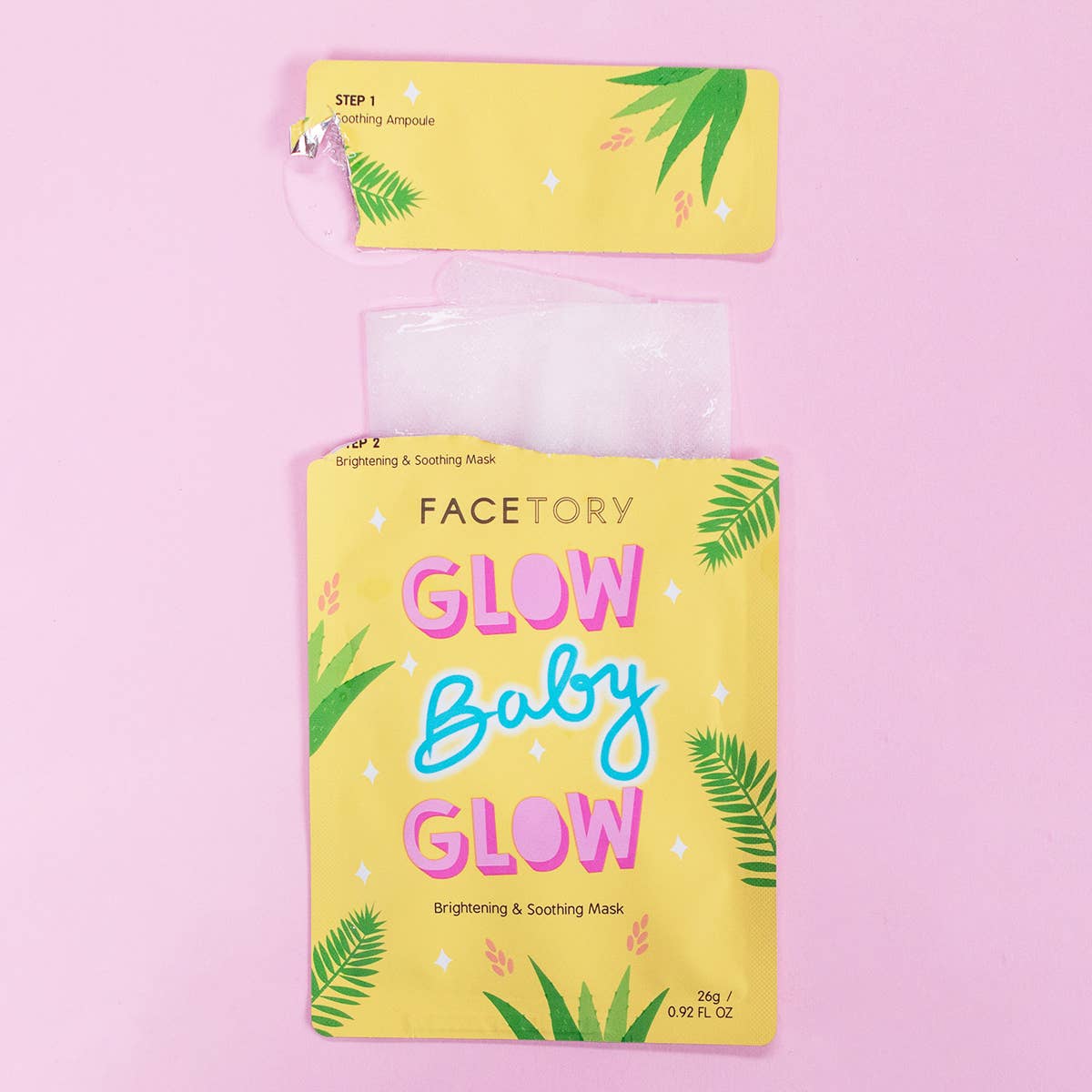 Face Mask - K-Beauty - 2-Step Brightening - Glow Baby Glow