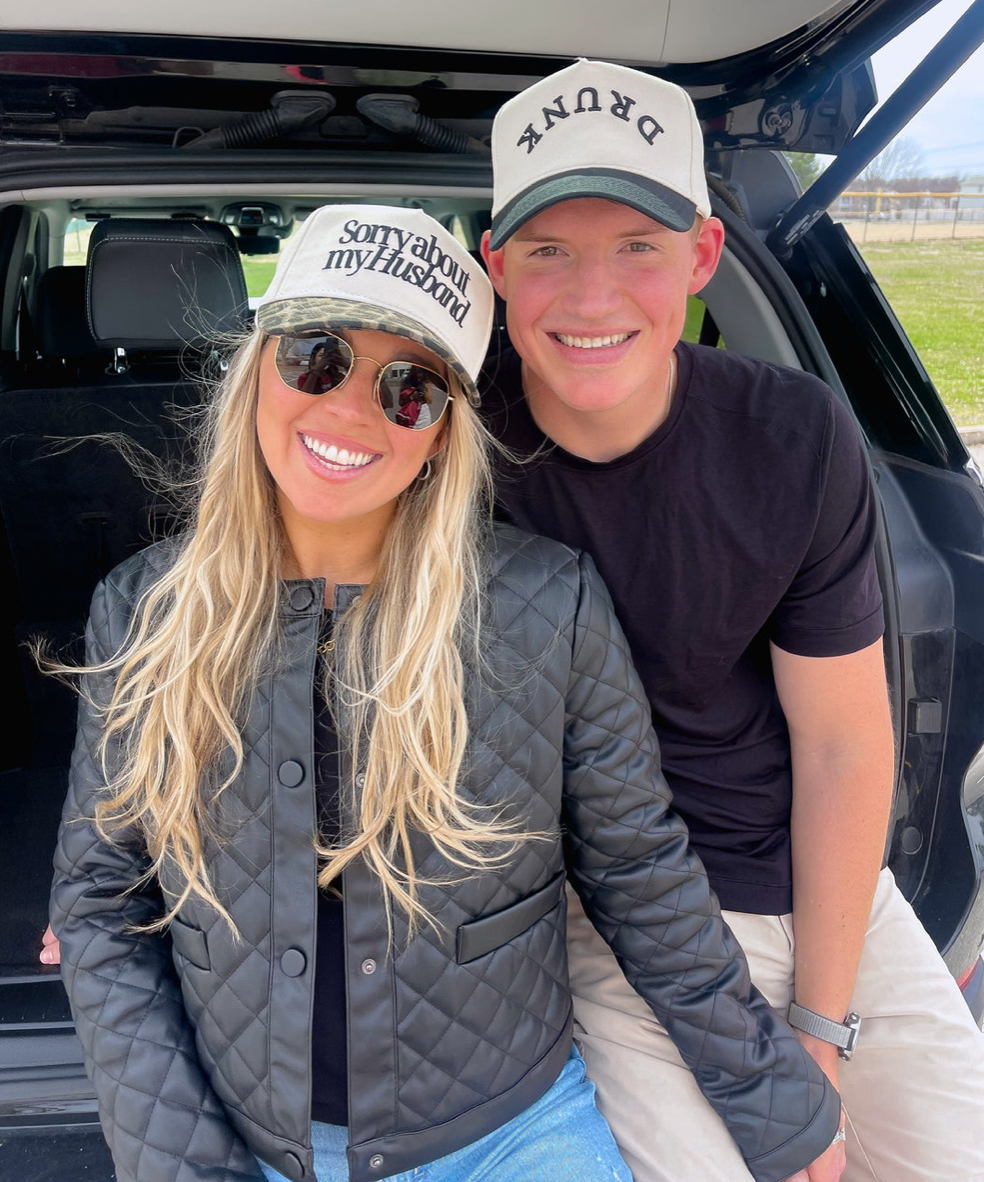 Sorry about my Husband/Wife Vintage Trucker Hat