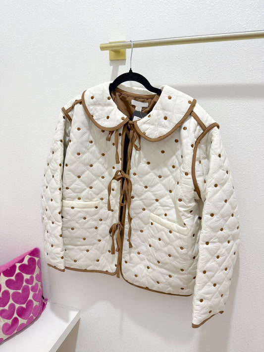 polka dot tie jacket