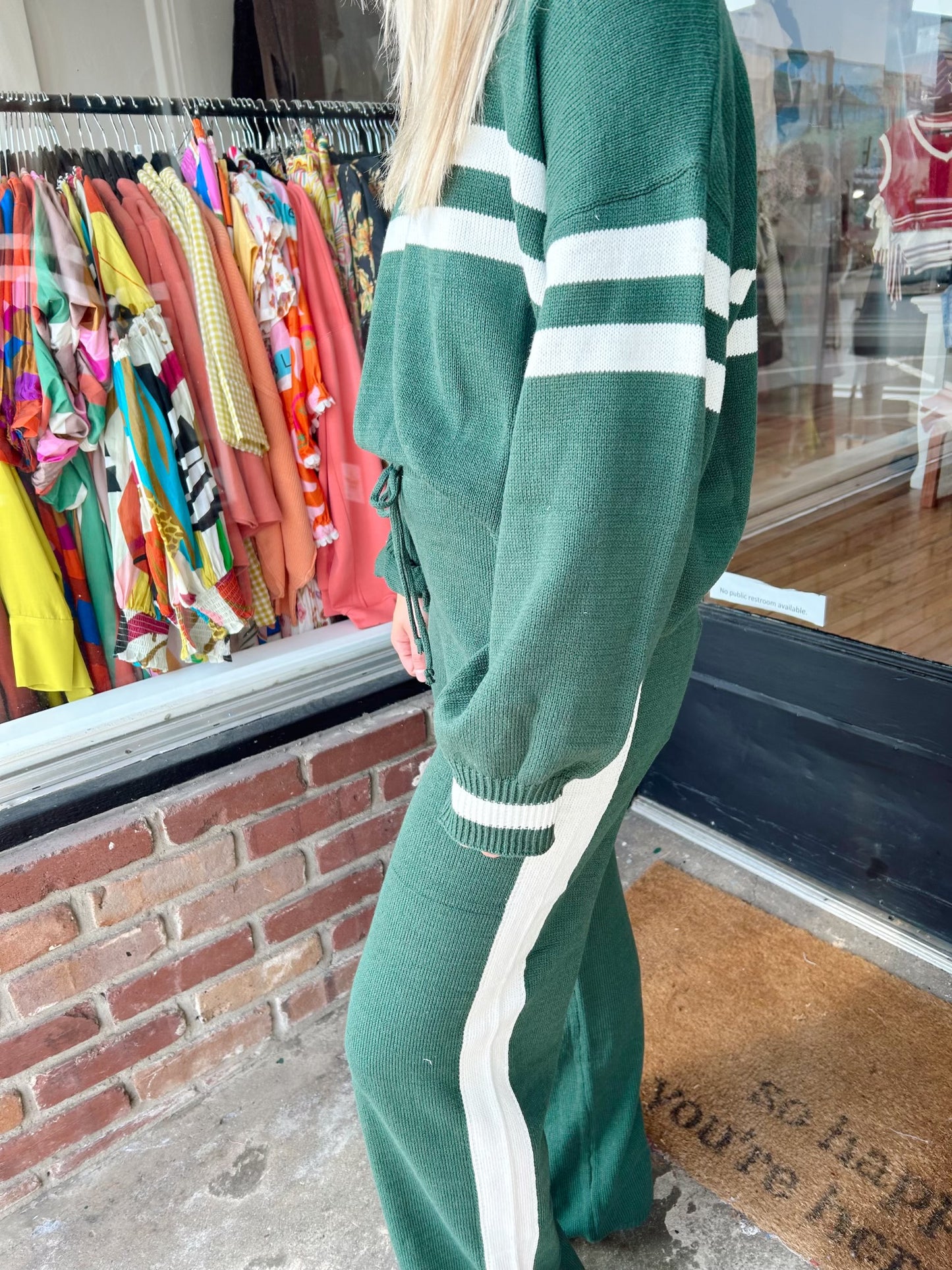 Green track suit set