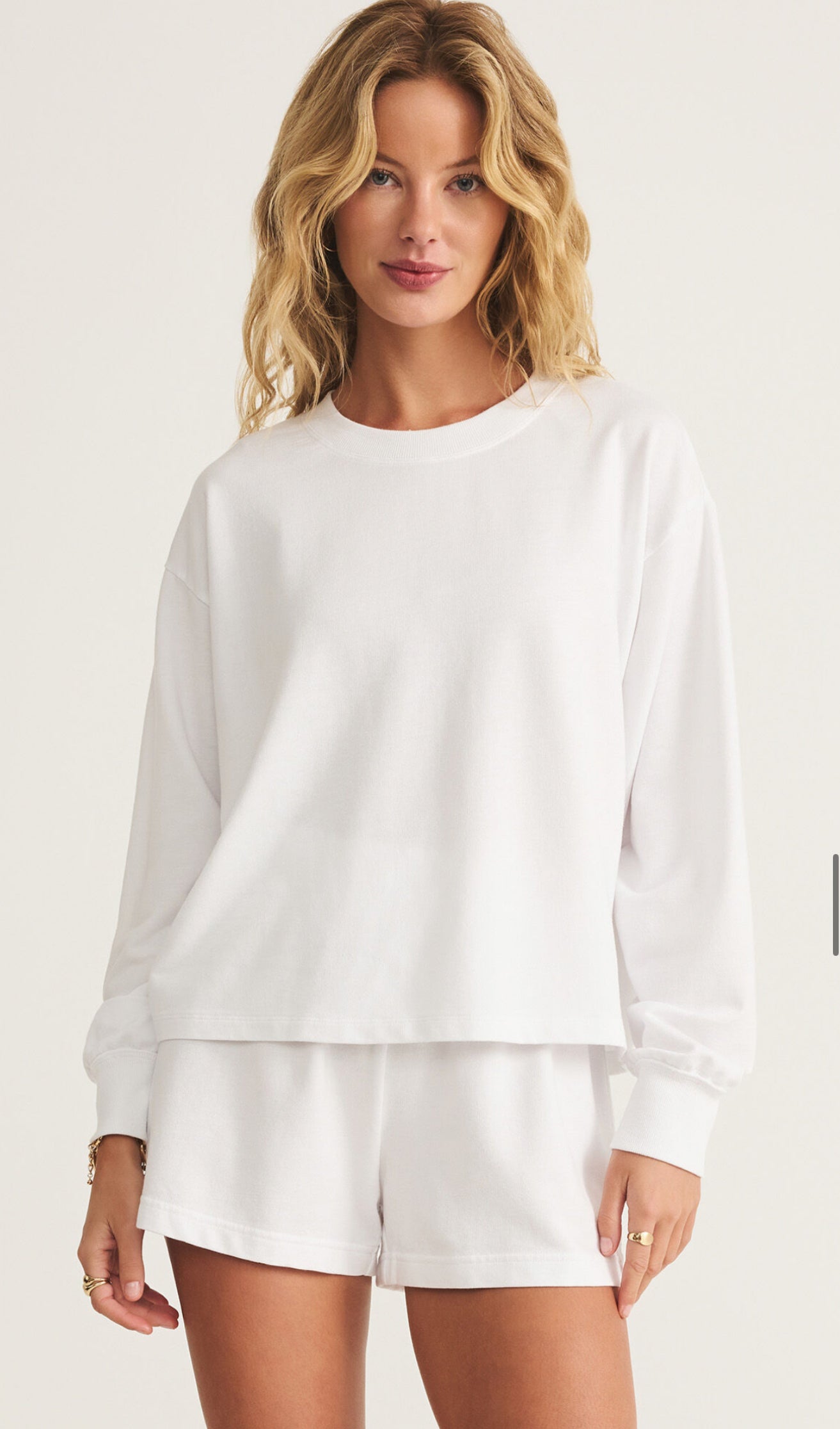 Ellis Sweatshirt - white - Z Supply